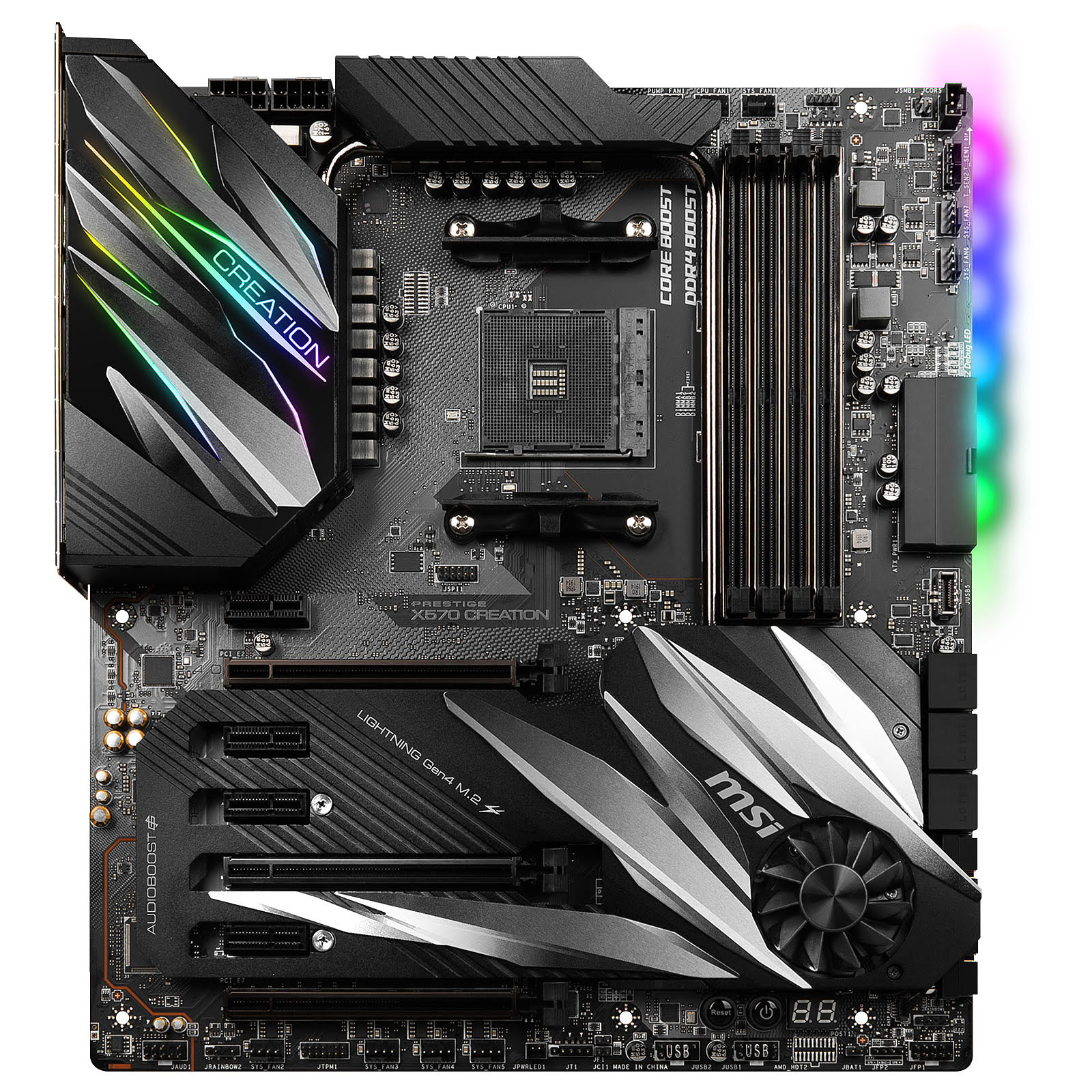 MSI PRESTIGE X570 CREATION E-ATX  - Carte mère MSI - grosbill.com - 4