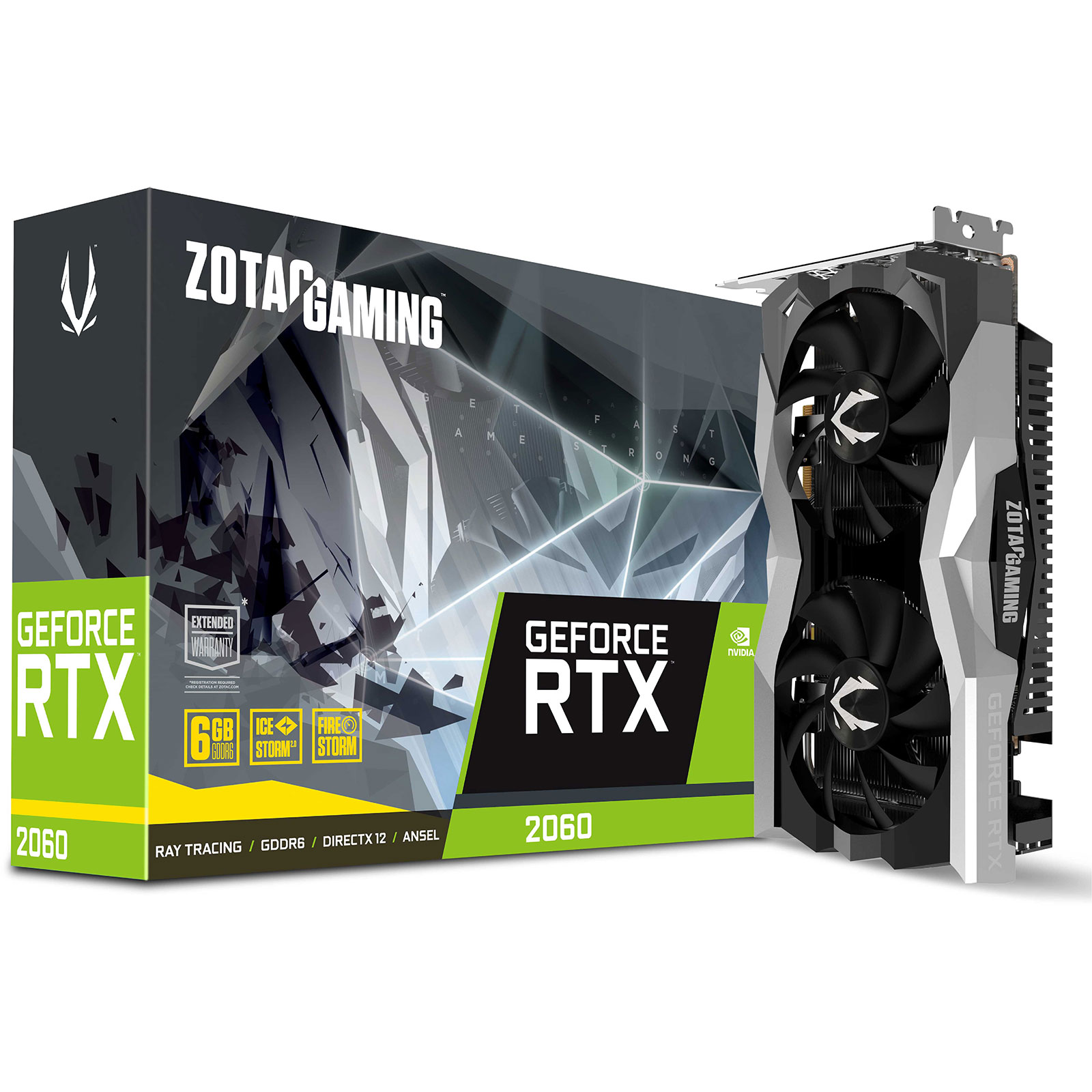 ZOTAC RTX 2060 TWIN FAN  - Carte graphique ZOTAC - grosbill.com - 0