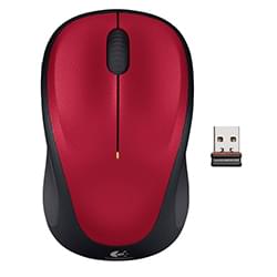 Grosbill Souris PC Logitech M235 - Rouge/Sans Fil