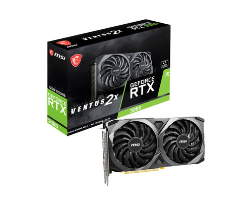MSI RTX 3060 VENTUS 2X 12G LHR  - Carte graphique MSI - 0