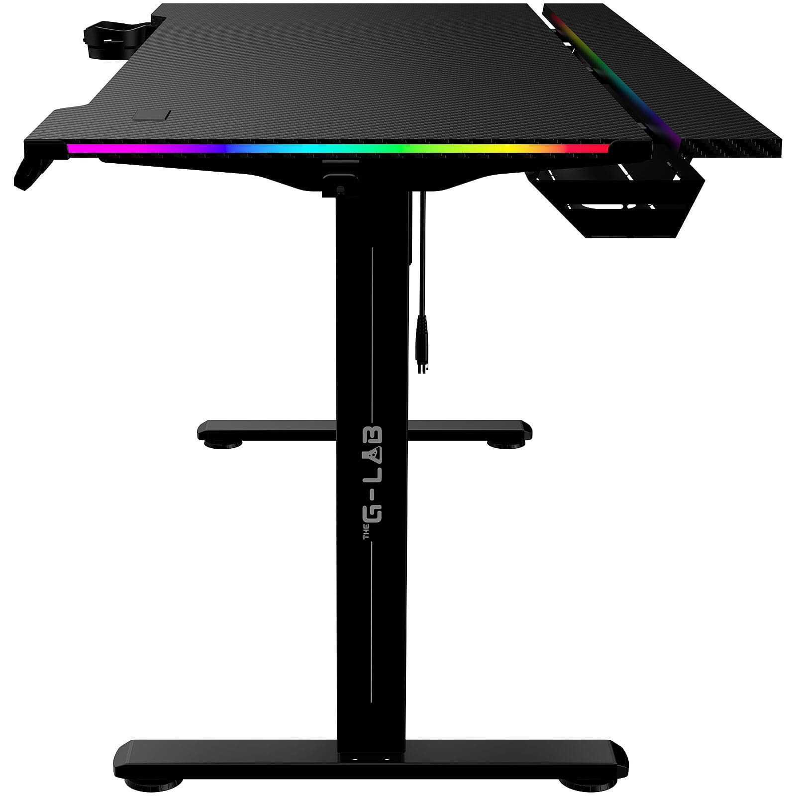 The G-LAB K-Desk Platinium RGB/Noir (K-DESK-PLATINIUM) - Achat / Vente Bureau sur grosbill.com - 2