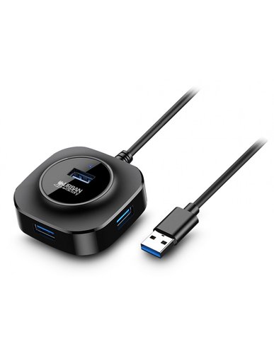 MINI USB 3.0 HUB 4 PORTS BLACK - Achat / Vente sur grosbill.com - 1