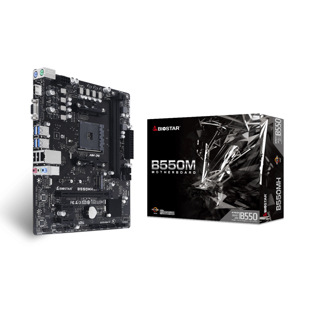 Biostar B550MH Micro-ATX  - Carte mère Biostar - grosbill.com - 0