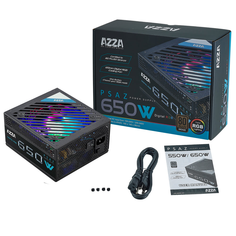 Azza 80+ Bronze (650W) - Alimentation Azza - grosbill.com - 1