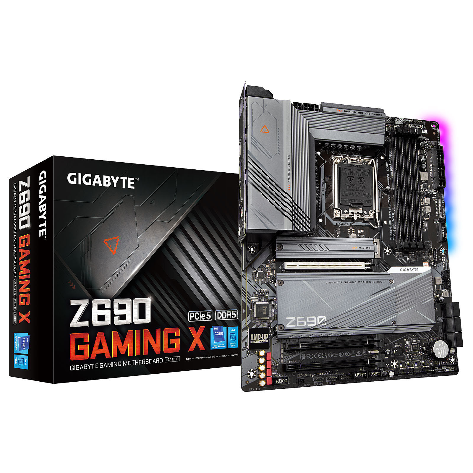 Gigabyte Z690 GAMING X ATX  - Carte mère Gigabyte - grosbill.com - 0