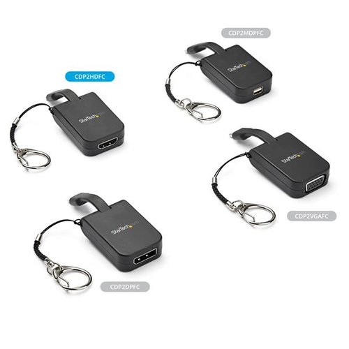 Keychain Adapter - USB C to HDMI - 4K 30 - Achat / Vente sur grosbill.com - 5