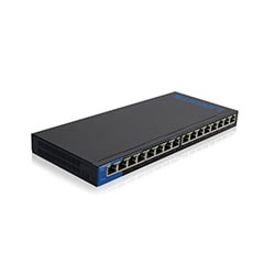 Linksys Commutateur Gi gabit de bureau 16 ports (LGS116) - 16 (ports)/10/100/1000/Sans POE/Non manag