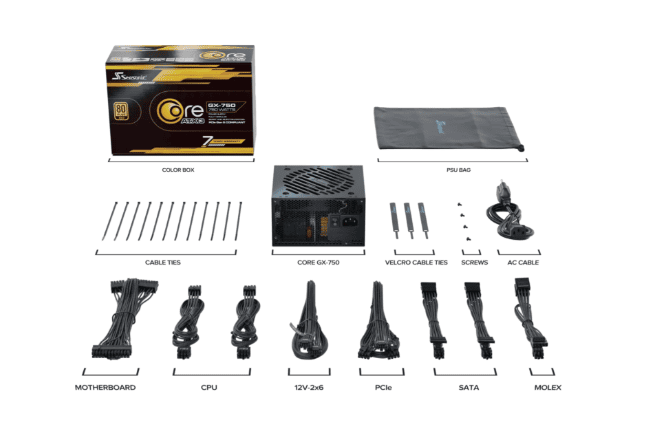 Seasonic 80+ Gold (750W) - Alimentation Seasonic - grosbill.com - 1