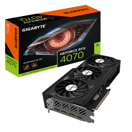 image produit Gigabyte RTX 4070 WINDFORCE OC 12G - DLSS3 Grosbill