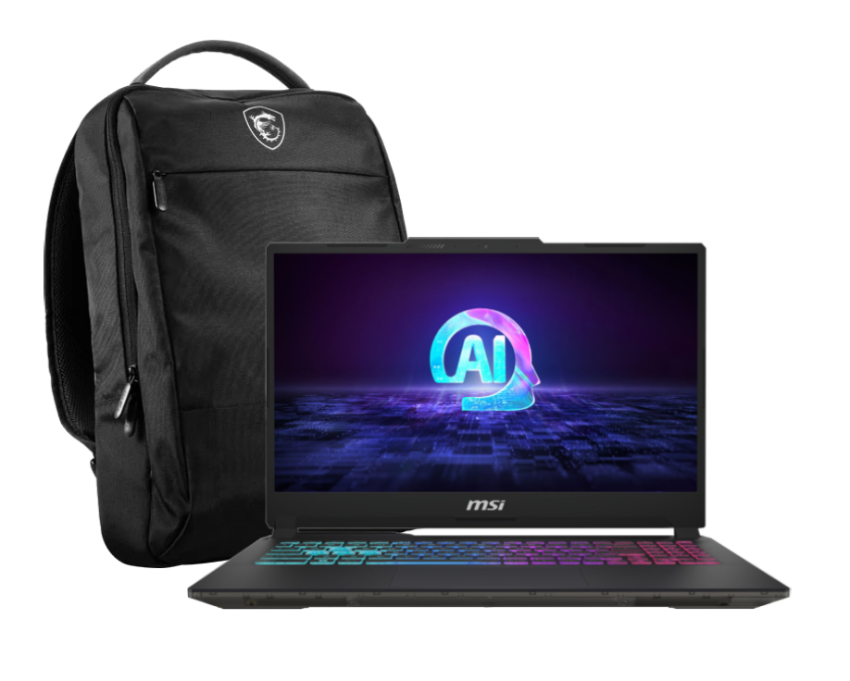 PC portable MSI Cyborg 15 AI A1VF - 15.6"FHD 144Hz Core U7-155H RTX 4060 16Go 512Go W11 + sac à dos Essential Grosbill