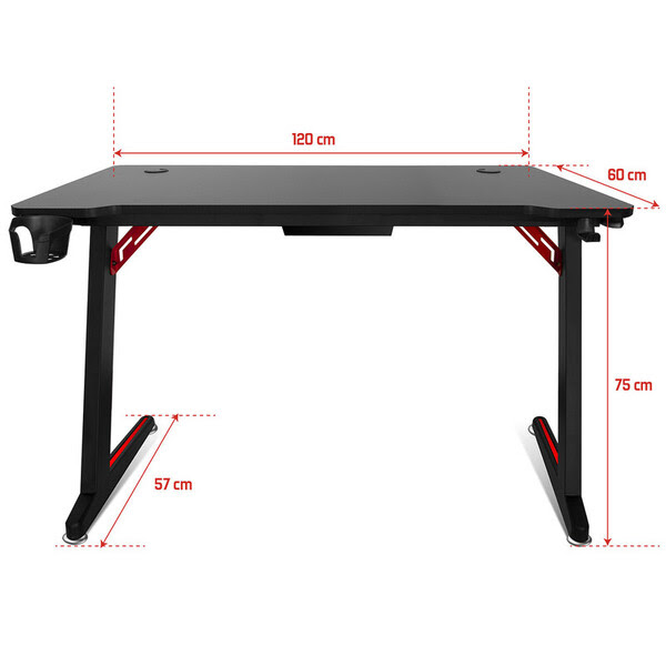 Spirit Of Gamer Gaming Headquarter 300 (SOG-DESK300) - Achat / Vente Bureau sur grosbill.com - 3