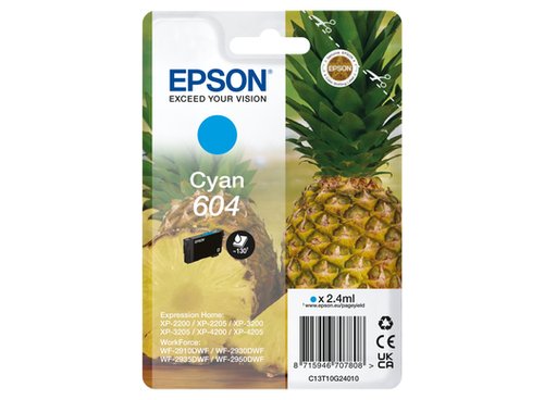 image produit Epson Cartouche Cyan 604 Grosbill