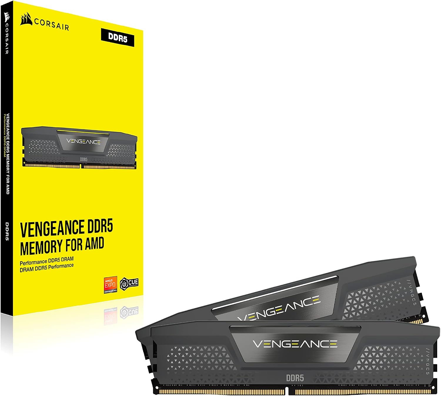 Corsair Vengeance RGB 32Go (2x16Go) DDR5 6000Mhz Blanc - Mémoire PC Corsair sur grosbill.com - 1