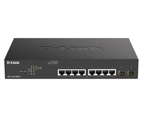 D-Link 10-Port PoE+Gigabit Smart Switch