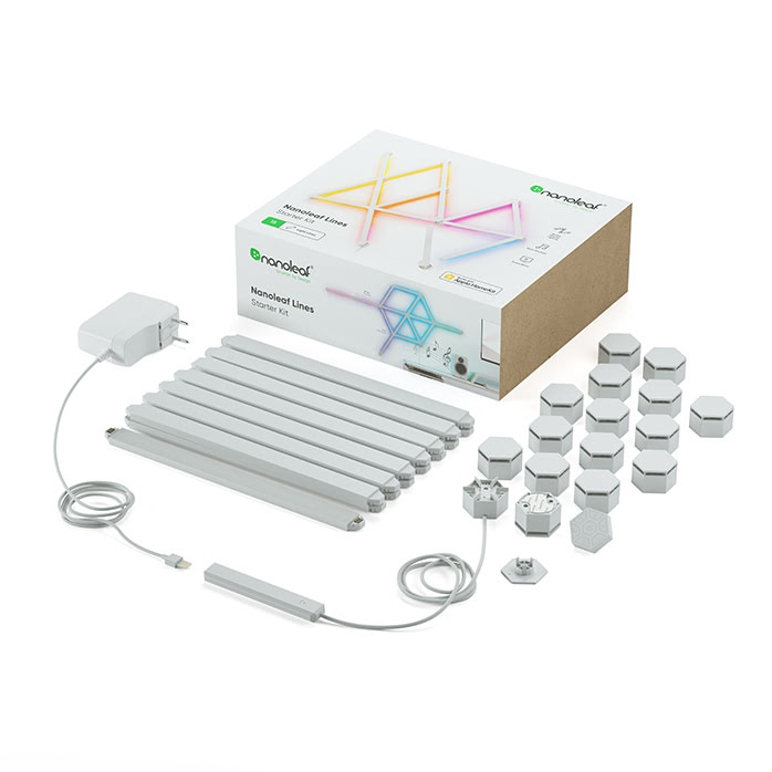 Nanoleaf Lines Starter Kit - 15 pièces (NL59-K-6002LW-15PK-EU) - Achat / Vente Objet connecté / Domotique sur grosbill.com - 4