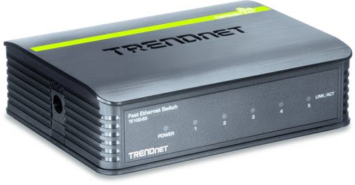 TrendNet 5-Port 10/100Mbps Switch - 5 (ports)/Sans POE/Non manageable