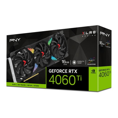 image produit PNY GeForce RTX 4060 Ti 16GB XLR8 Gaming VERTO Edition Grosbill