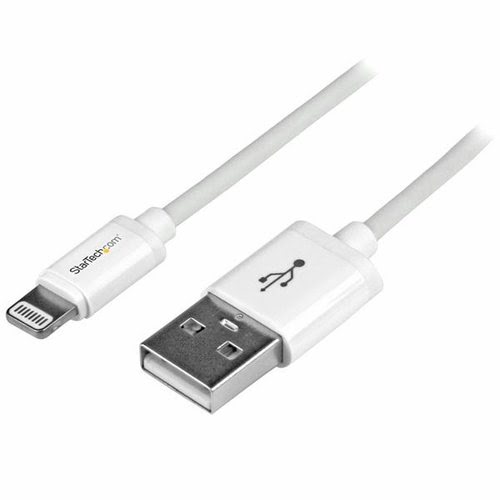 1m White 8-pin Lightning to USB Cable - Achat / Vente sur grosbill.com - 2
