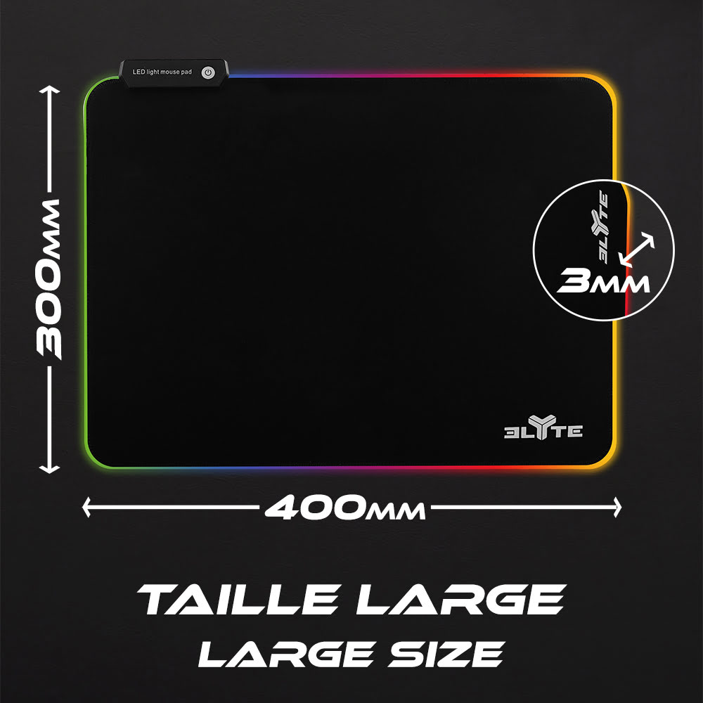 ELYTE PY-200 RGB - Tapis de souris ELYTE - grosbill.com - 2