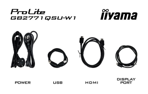 Iiyama 27 pouces  GB2771QSU-W1 - Ecran PC Iiyama - grosbill.com - 12
