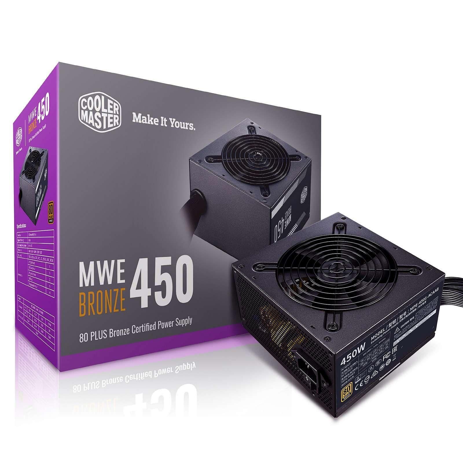 Cooler Master MWE Bronze V2 MPE-4501-ACABW-BEU (450W) - Alimentation - 0