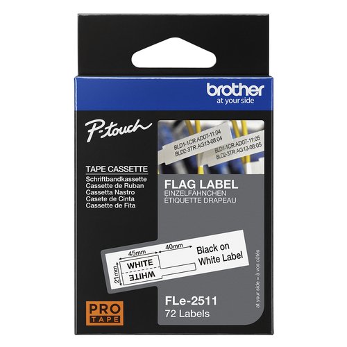 BLACK ON WHITE FLAG TAPE - Achat / Vente sur grosbill.com - 3