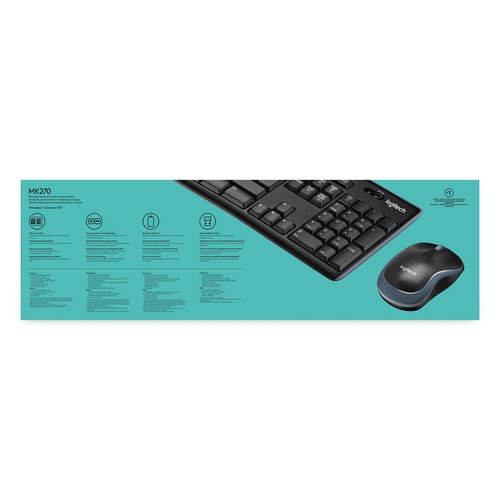 Wireless Combo MK270 Ensemble sans fil fiable Noir - Achat / Vente sur grosbill.com - 10