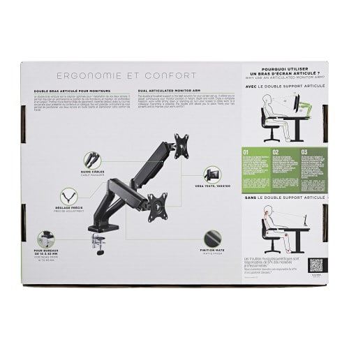 Support de bureau articulé 2 écrans - Accessoire écran T'nB - 4