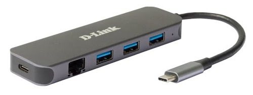 D-Link 5-in-1 USB-C Hub with Gigabit Ethernet