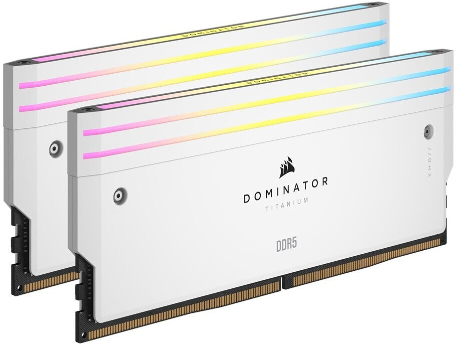 image produit Corsair Dominator Titanium RGB 48Go (2x24Go) DDR5 7200MHz Grosbill