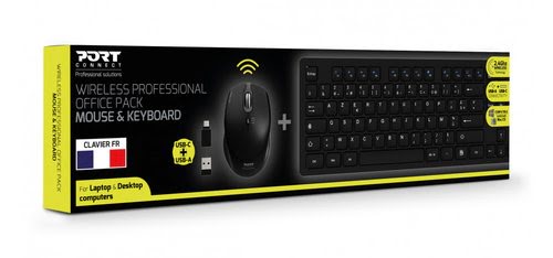 Port Connect Professional Office Pack - Pack Clavier/Souris - 0