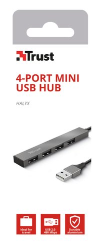 HALYX 4-PORT MINI USB HUB - Achat / Vente sur grosbill.com - 6