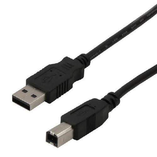 MCL Samar USB 2.0 cable A/B plug - 5m Black