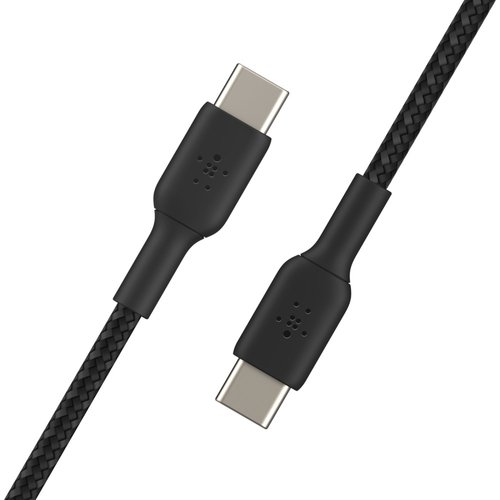 USB-C to USB-C Cable Braided 1M Black - Achat / Vente sur grosbill.com - 1
