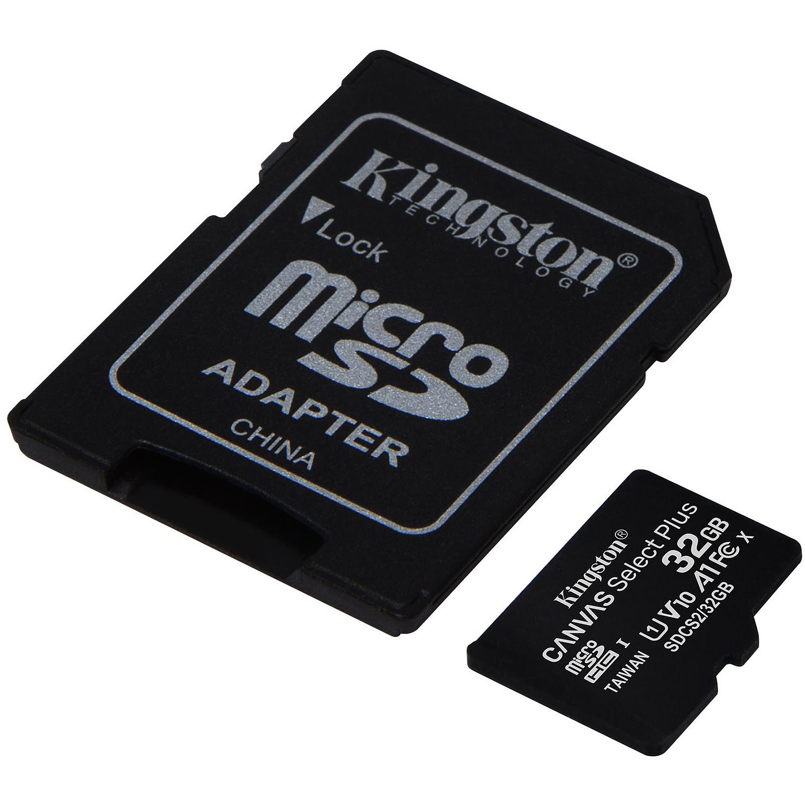 Transcend Micro SDHC 16Go Class 10 + Adapt - Carte mémoire