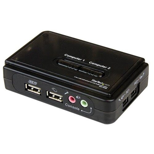 2 Port USB KVM Switch w/Audio & Cables - Achat / Vente sur grosbill.com - 0