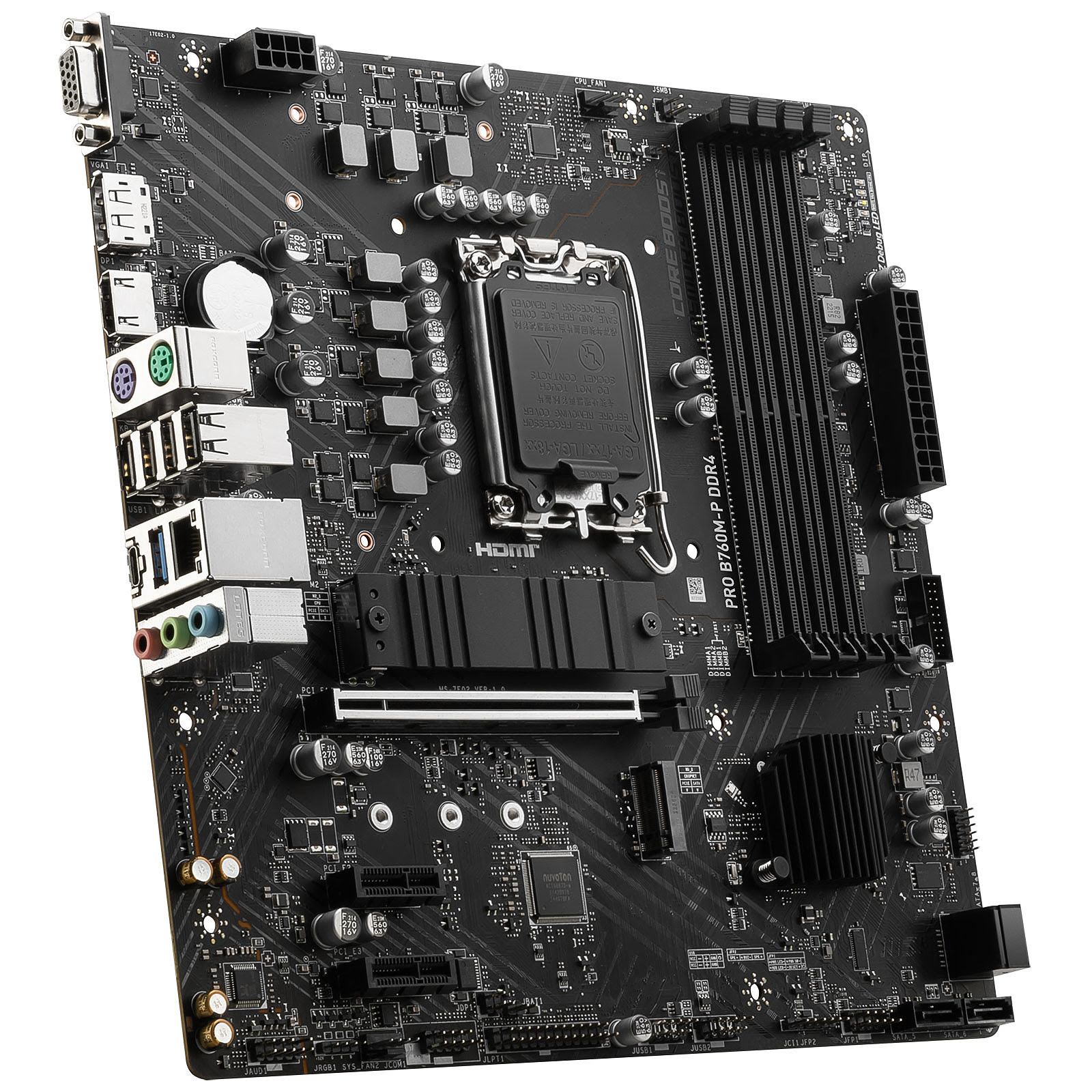 MSI PRO B760M-P Micro-ATX  - Carte mère MSI - grosbill.com - 1