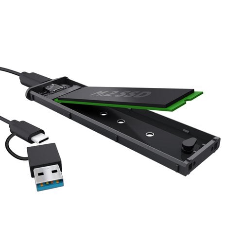 Trust USB-C 3.2 M.2 SSD - Noir - Boîtier externe - grosbill.com - 1