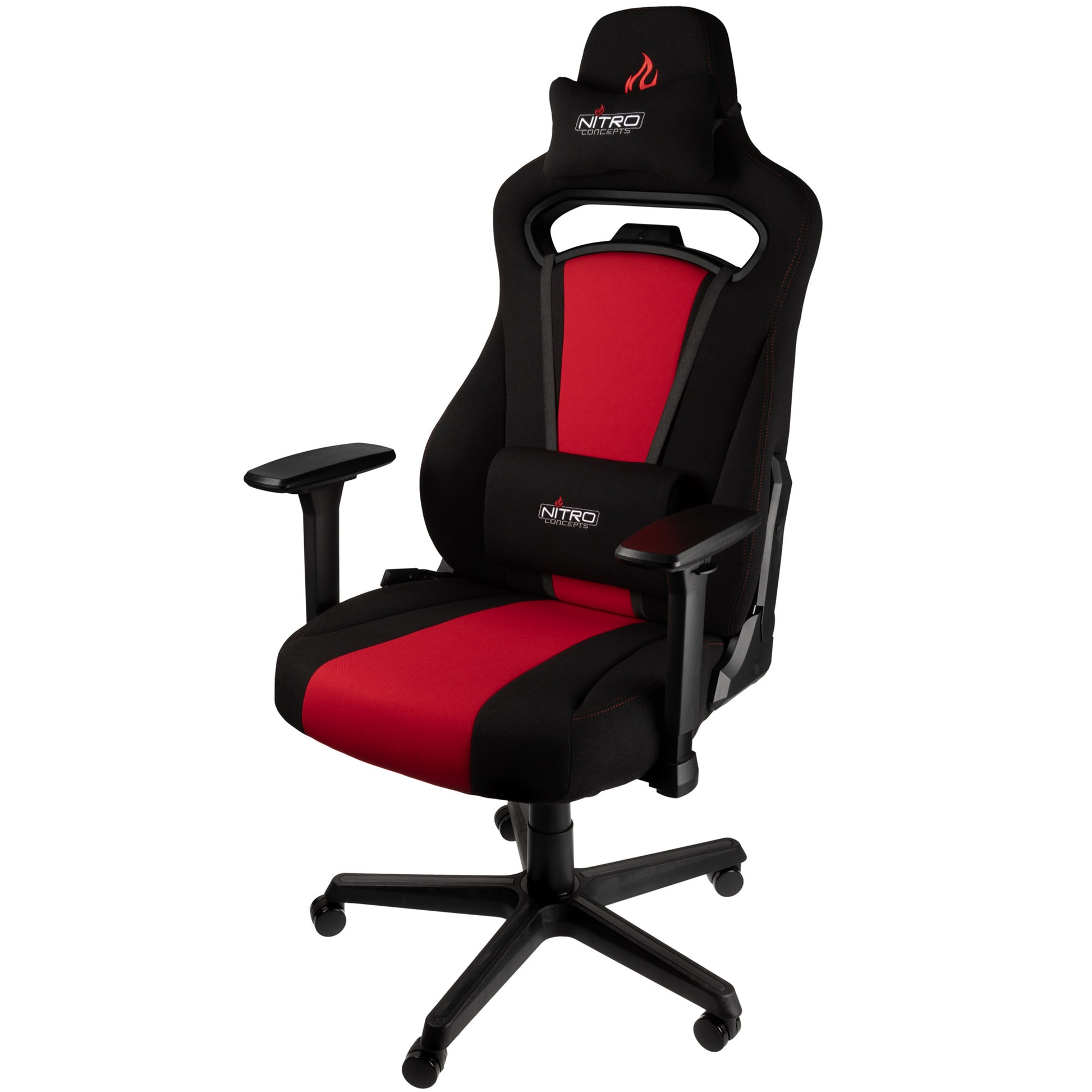 Nitro Concepts E250 Inferno Red Noir/Rouge - Siège PC Gamer - 3