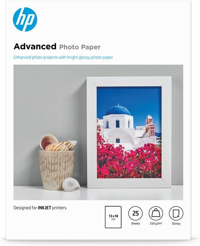 HP HP Photo Paper/Adv Glossy 13x18 bdl 25sh