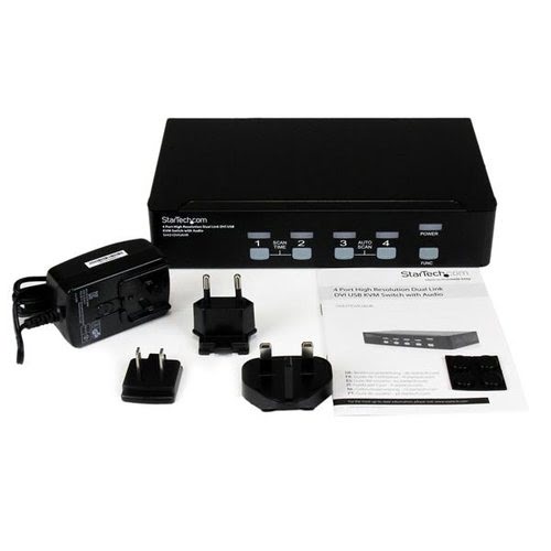 4 Port High Res USB DVI Audio KVM Switch - Achat / Vente sur grosbill.com - 3