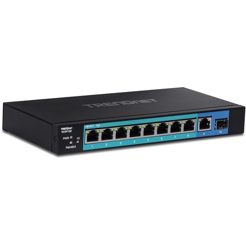 TrendNet 10-PORT GIGABIT POE+ SWITCH .