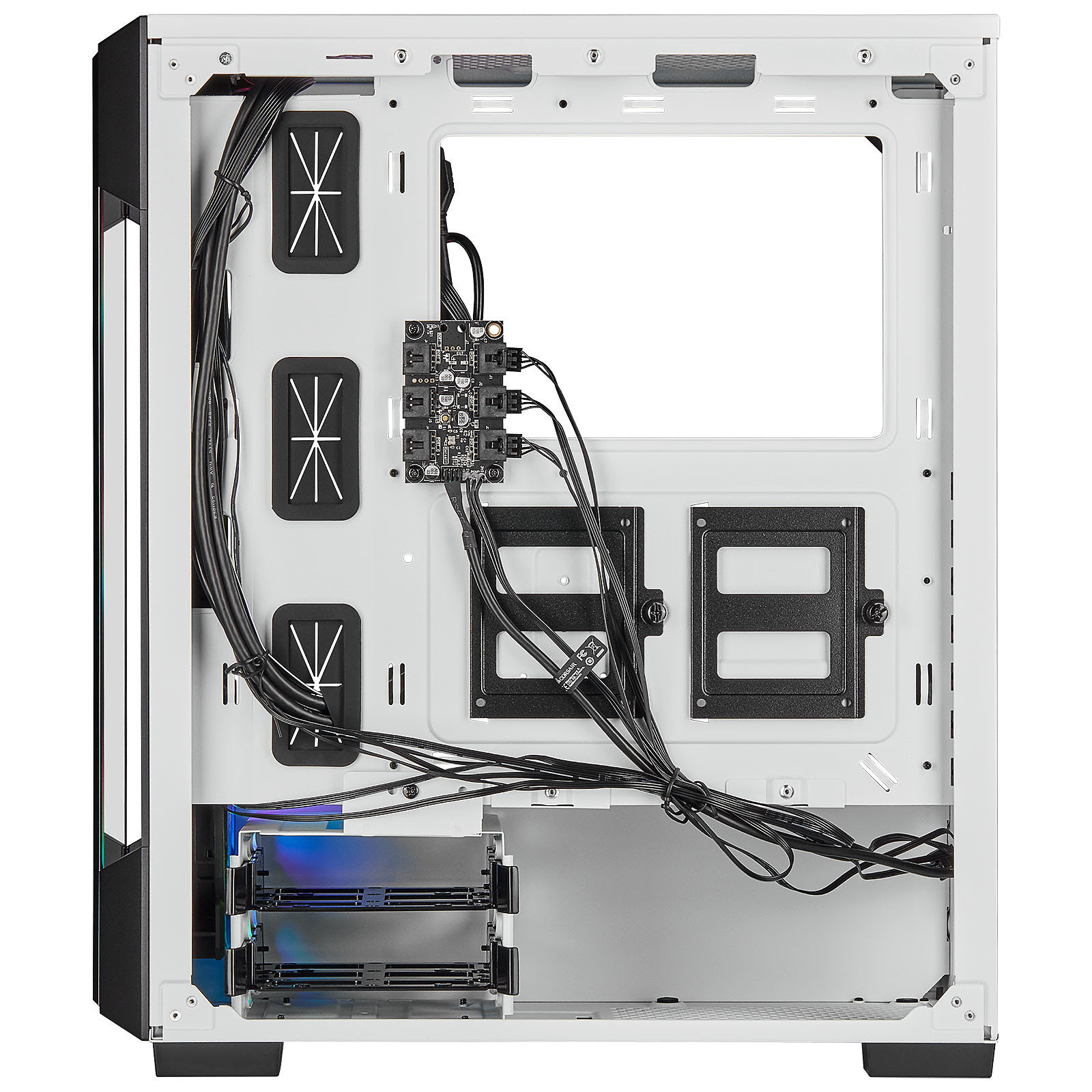 Corsair iCUE 220T RGB Tempered White Blanc - Boîtier PC Corsair - 3