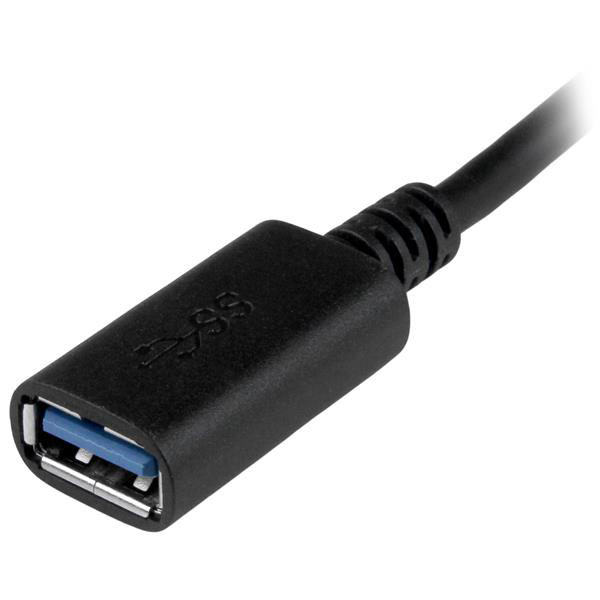 Adapt. USB3.0 type C vers Type A 0.2m - USB31CAADP  - Connectique PC - 1