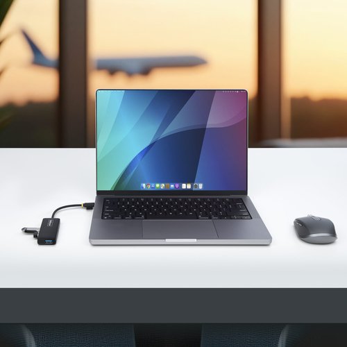 HUB USB-C 4 PORTS 5GBPS USB- - Achat / Vente sur grosbill.com - 6