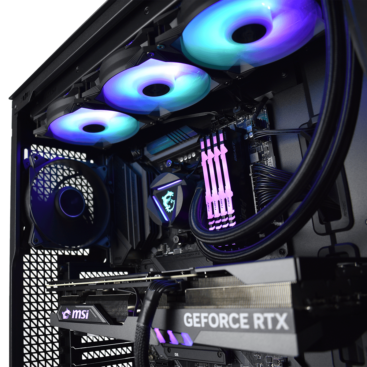 Grosbill FLOW TECH - 5800X3D/32Go/1To/4070Ti (0423) - Achat / Vente PC Fixe sur grosbill.com - 3