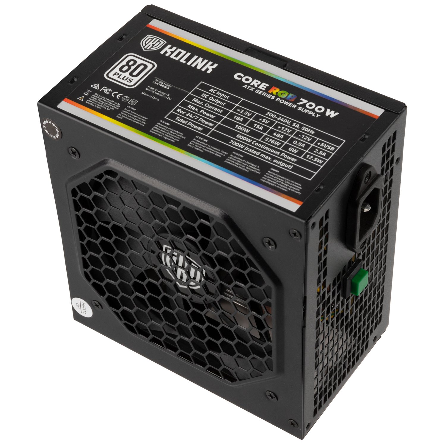 Kolink 80+ (700W) - Alimentation Kolink - grosbill.com - 3