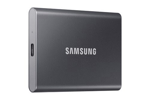 Samsung T7 USB 3.2 500 Go Gris (MU-PC500T/WW) - Achat / Vente Disque SSD externe sur grosbill.com - 1