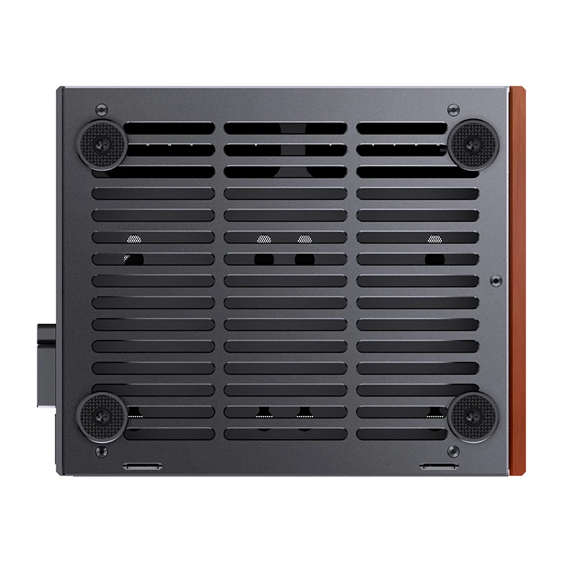 Jonsbo T6 PC TG Black/Wood Noir - Boîtier PC Jonsbo - grosbill.com - 2
