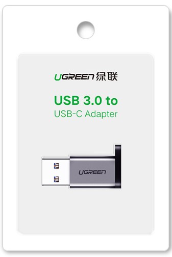 Adaptateur USB-A vers USB-C/Gris - Connectique PC - grosbill.com - 1